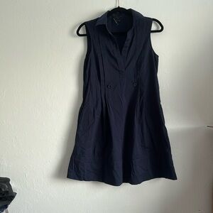 Theory Navy Sleeveless Dress